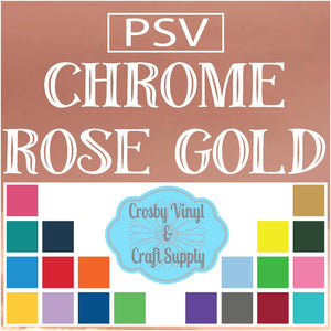Permanent PS Sign Vinyl-Chrome Rose Gold