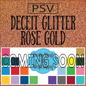 Permanent PS Sign Vinyl-Rose Gold Deceit Glitter