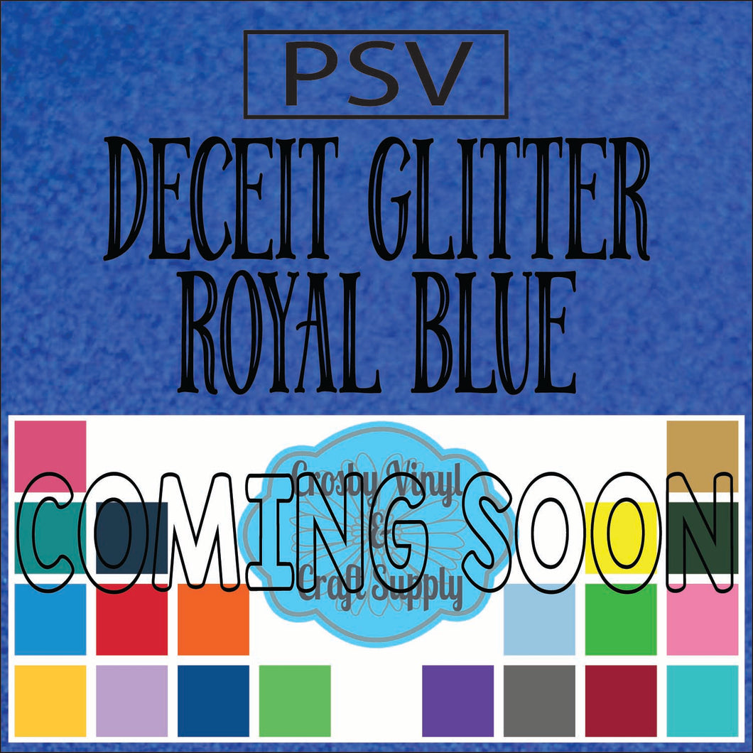 Permanent PS Sign Vinyl-Royal Blue Deceit Glitter