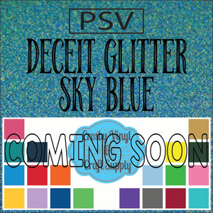 Permanent PS Sign Vinyl-Sky Blue Deceit Glitter