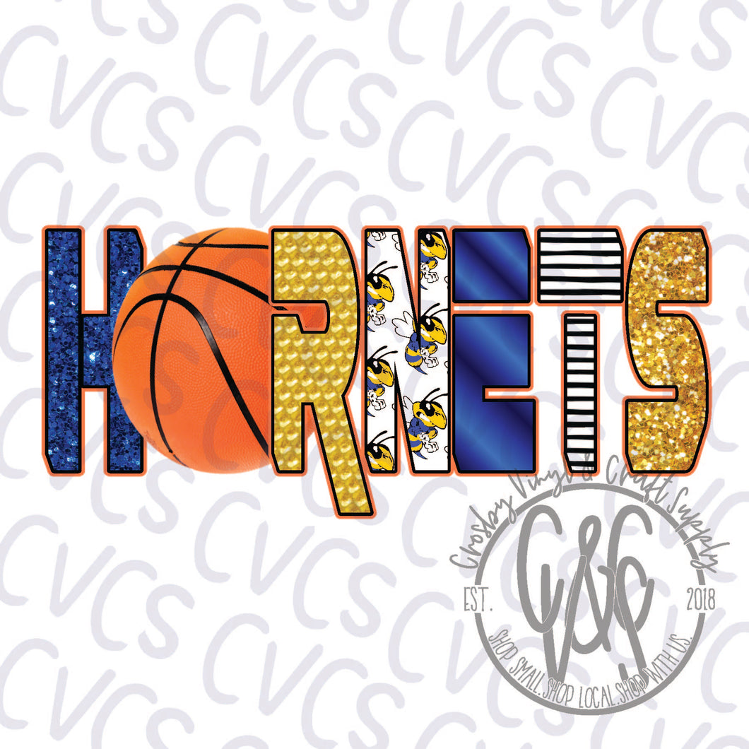 Hornets Basketball Funky