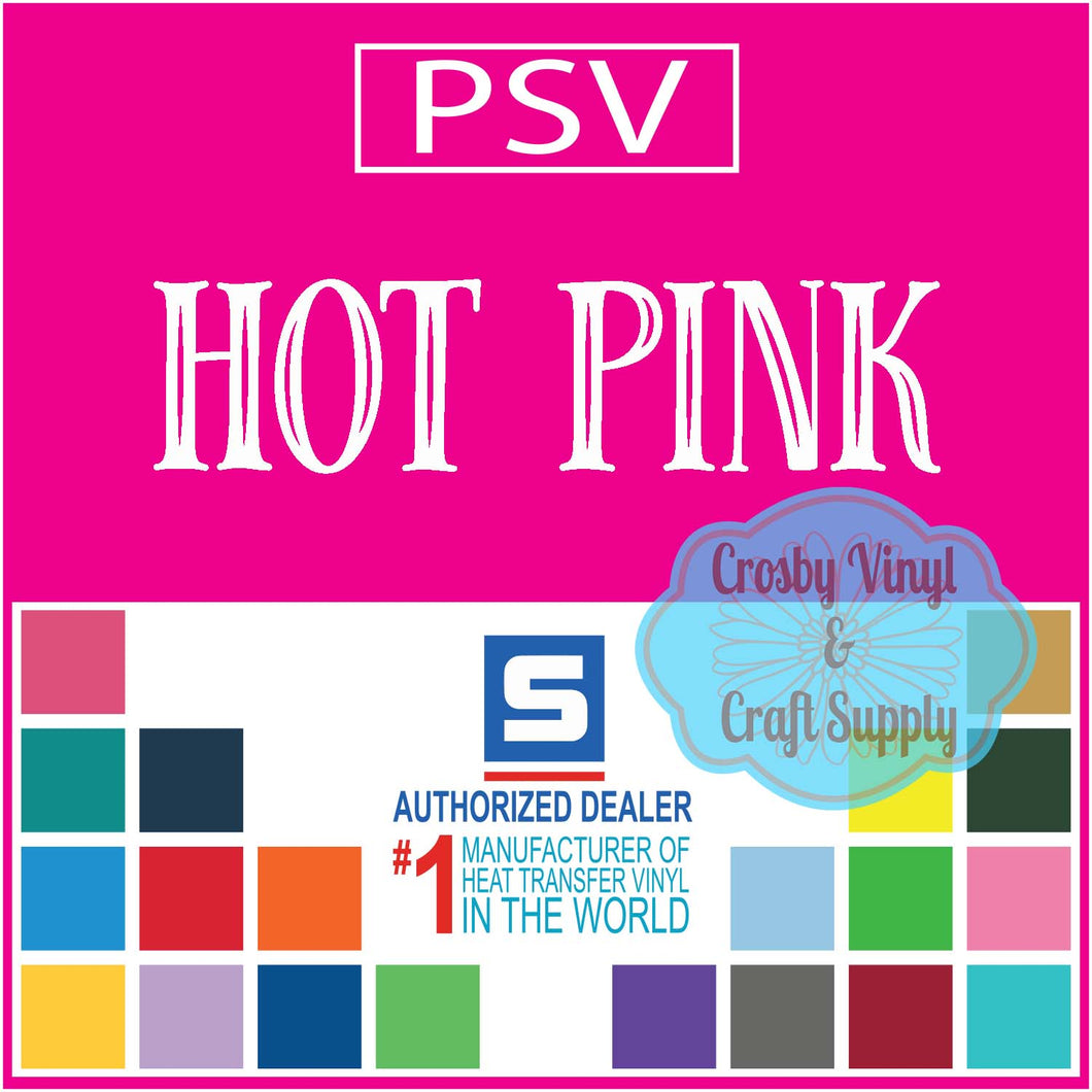 Permanent PS Sign Vinyl-Hot Pink