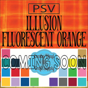 Permanent PS Sign Vinyl-Illusion Fluorescent Orange