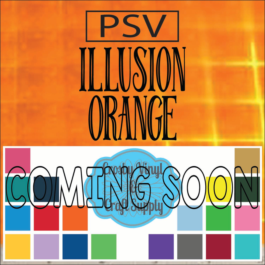 Permanent PS Sign Vinyl-Illusion Orange