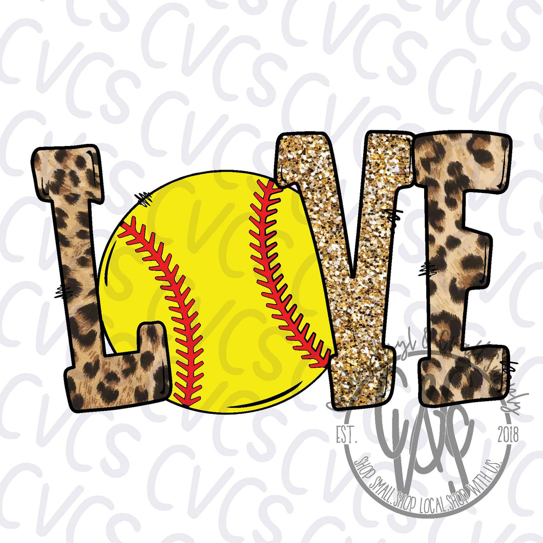 Love Leopard - Softball