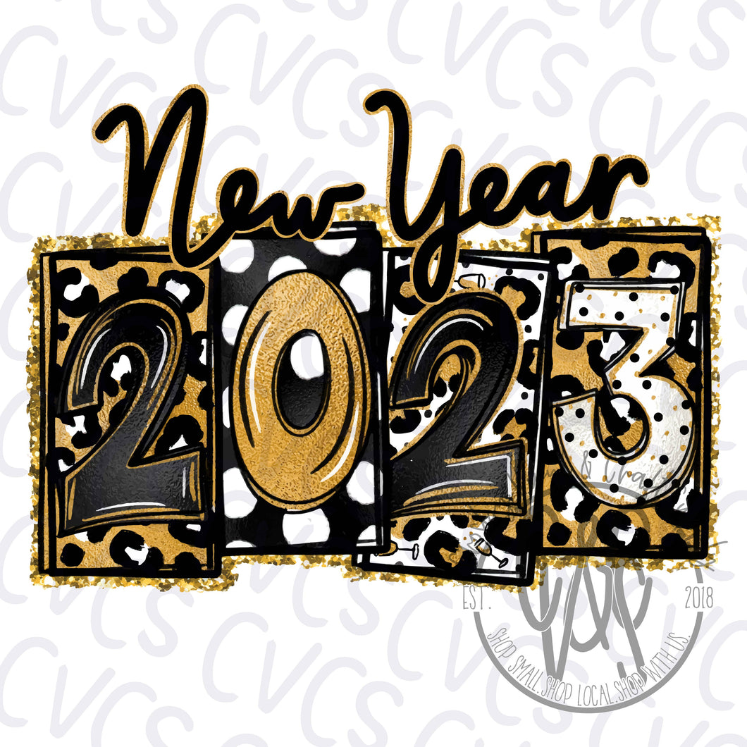 New Year 2023 Black and Gold