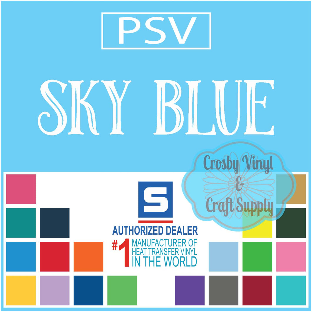 Permanent PS Sign Vinyl-Sky Blue