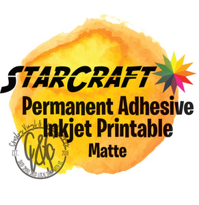 StarCraft Inkjet Printable Matte Permanent Adhesive Vinyl