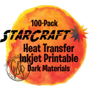 StarCraft Inkjet Printable HTV for Dark Materials