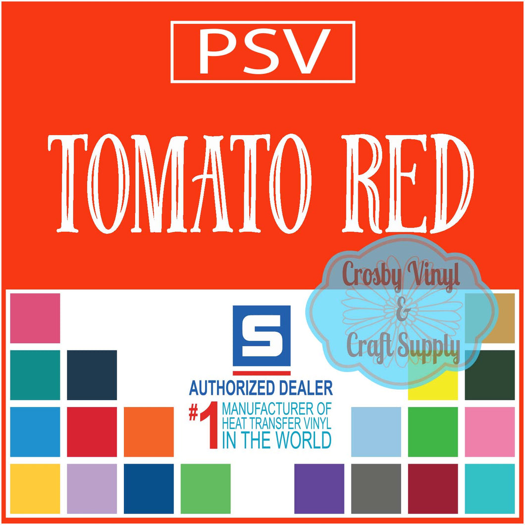 Permanent PS Sign Vinyl-Tomato Red