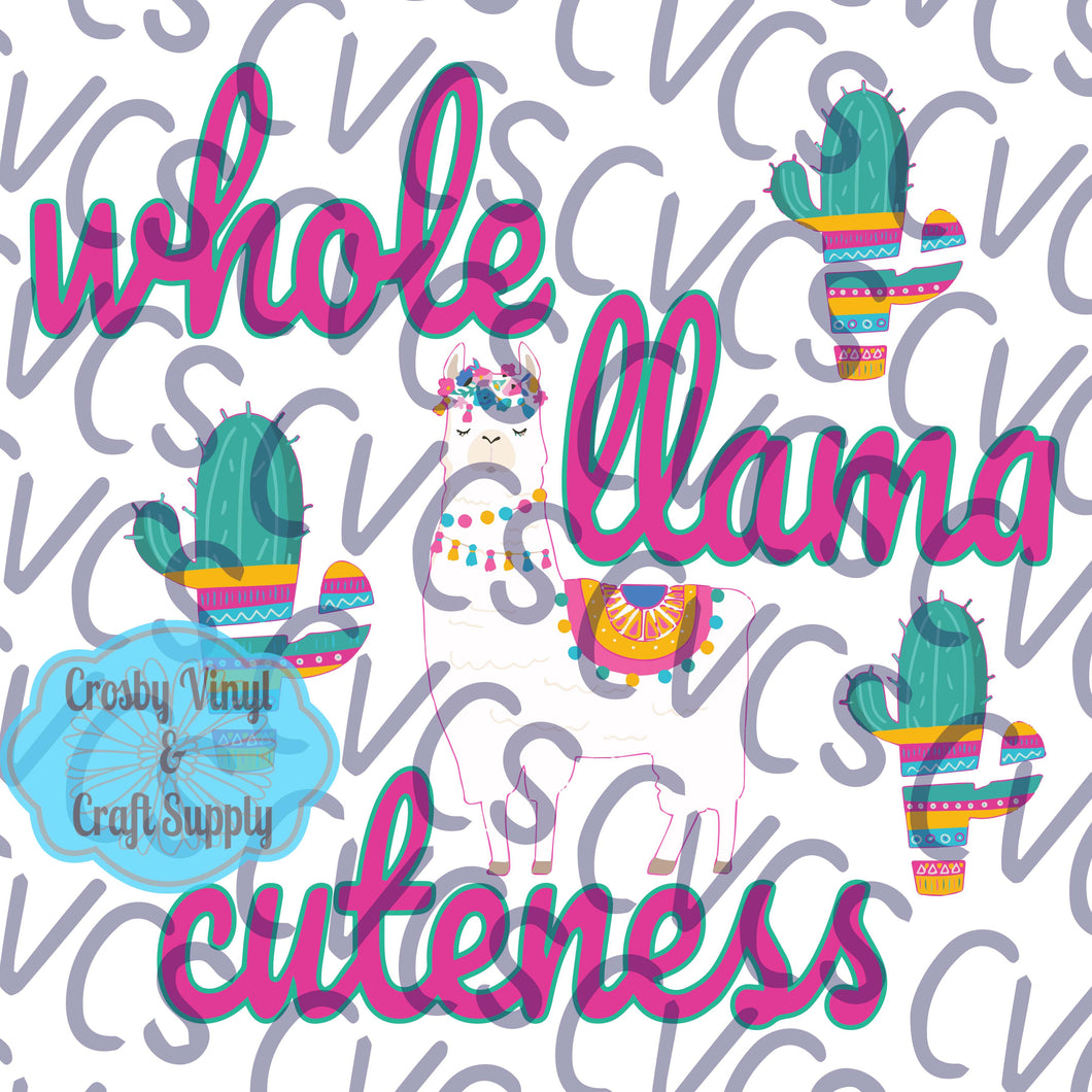 Whole Llama Cuteness