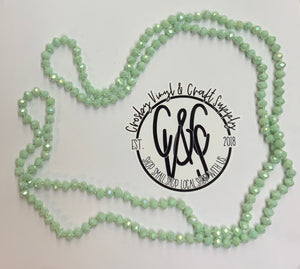 Mint Green Beaded Necklace